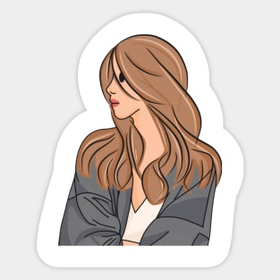 Beautiful Woman Sticker